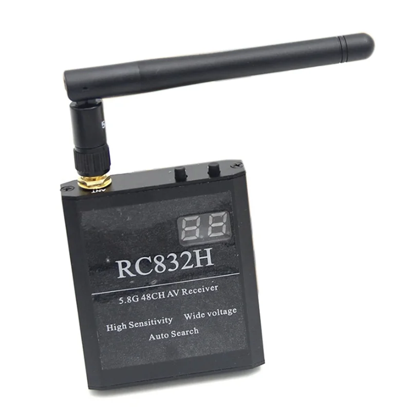 T89C RC832H 5.8G 48CH Video Receiver 12V Automatic Channel Search for TS832 TS5823 TS5828 RC Airplane Helicopter FPV Drone
T89C RC832H 5.8G 48CH Video Receiver 12V Automatic Channel Search for TS832 TS5823 TS5828 RC Airplane Helicopter FPV Drone