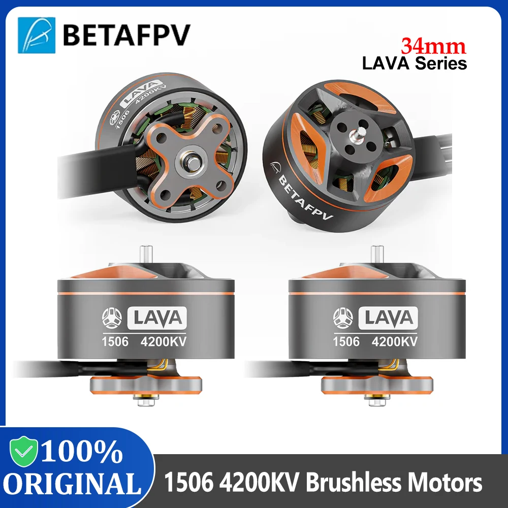 BETAFPV LAVA Series 1506 4200KV Brushless Motors 34mm Wire for Pavo25 V2 Brushless Whoop Quadcopter DIY Parts
BETAFPV LAVA Series 1506 4200KV Brushless Motors 34mm Wire for Pavo25 V2 Brushless Whoop Quadcopter DIY Parts