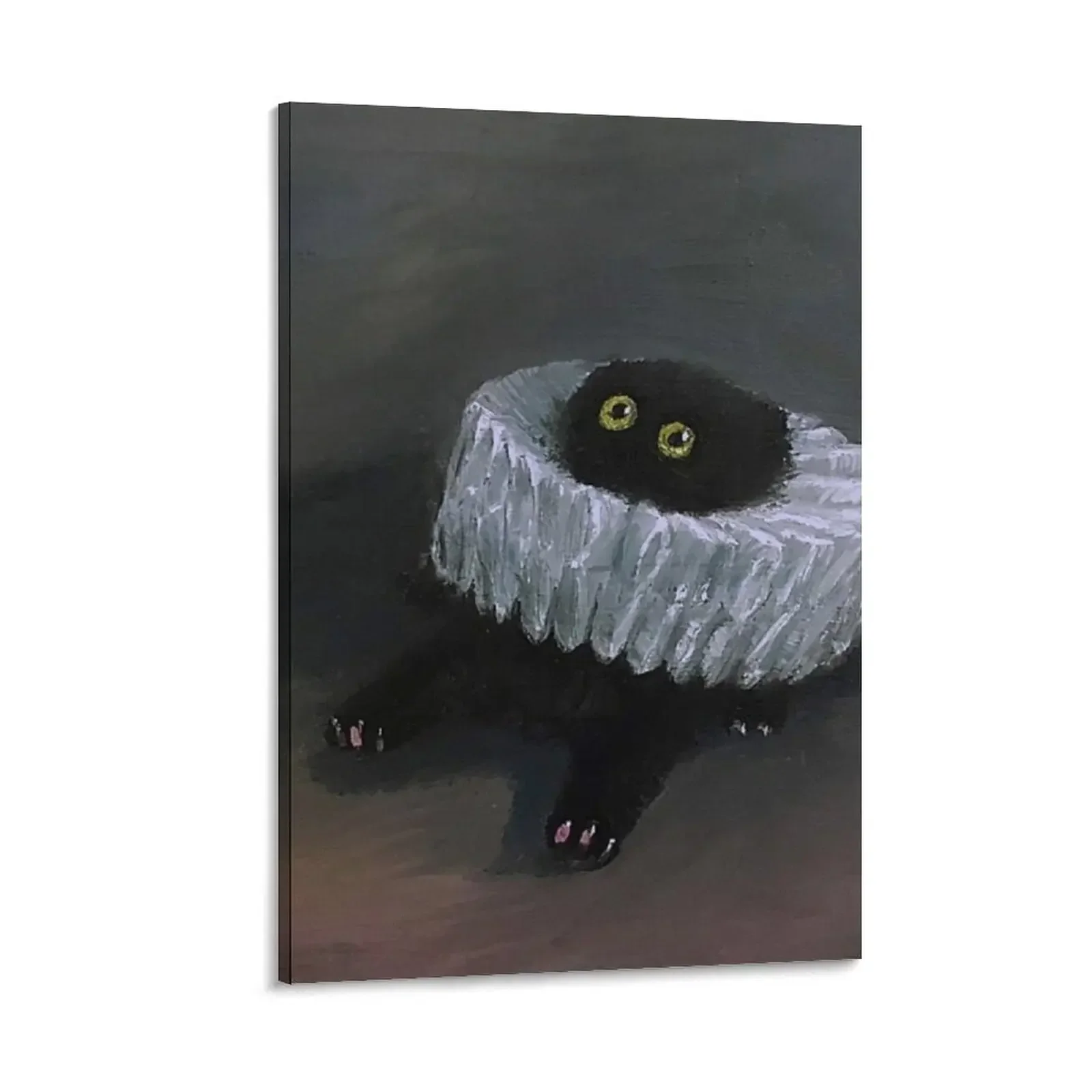 Vanessa Stockard black cat is sinking Canvas Painting Bedroom deco cute room decor 
Vanessa Stockard black cat is sinking Canvas Painting Bedroom deco cute room decor