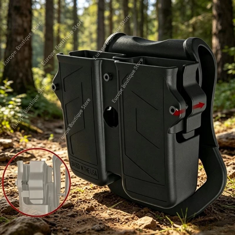 Universal Mag Pouch 9mm 10mm .40 .45 Single Double Stack Mag Holder Tactical Outdoor Carry Storage Waist Belt Gear
Universal Mag Pouch 9mm 10mm .40 .45 Single Double Stack Mag Holder Tactical Outdoor Carry Storage Waist Belt Gear