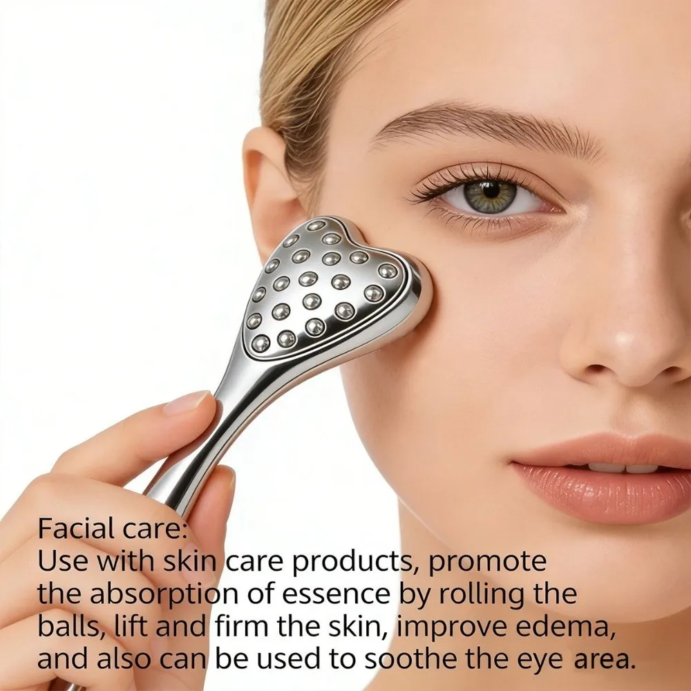 20 Beads Design Point Pressing Massager Face Lifting and Tightening Skin Scraping Facial Roller Reduce Puffiness
20 Beads Design Point Pressing Massager Face Lifting and Tightening Skin Scraping Facial Roller Reduce Puffiness