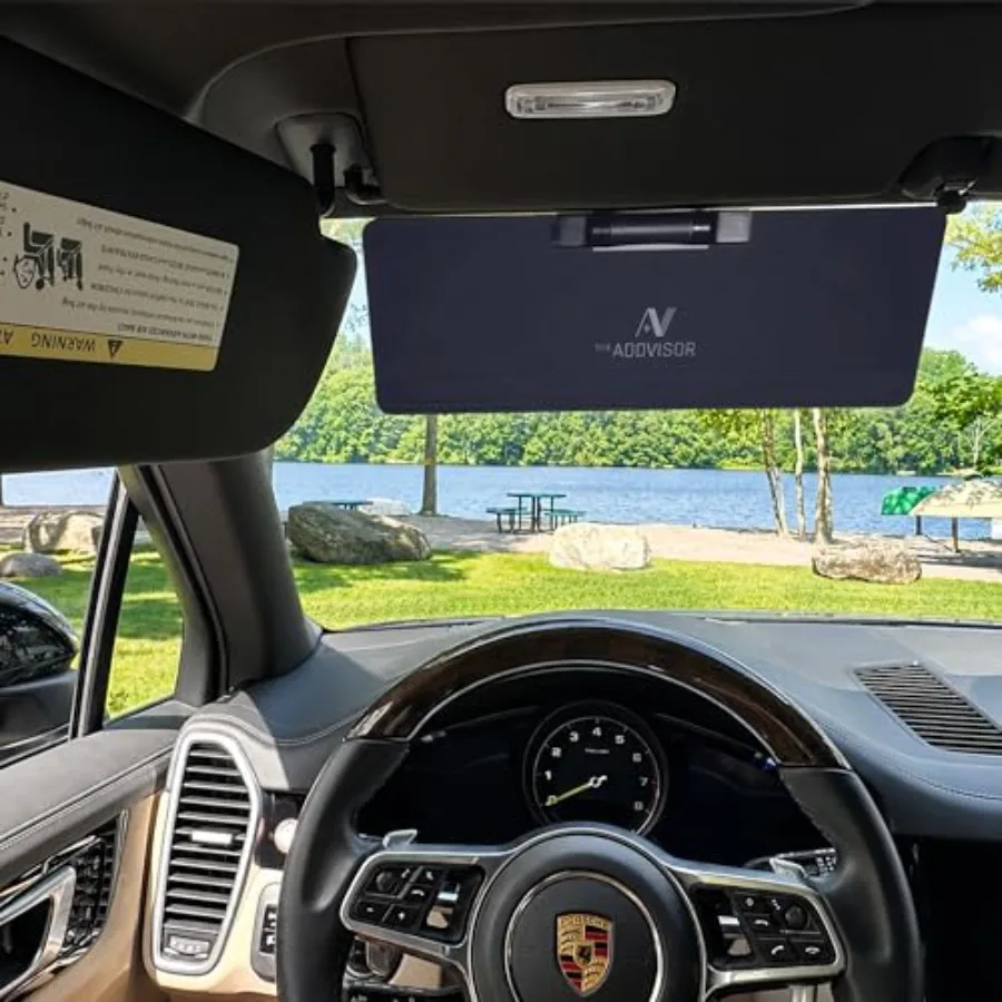 Car sun visor attachment for driver and front passenger seats UV-blocking polyester visor in black extends coverage for safer d
Car sun visor attachment for driver and front passenger seats UV-blocking polyester visor in black extends coverage for safer d