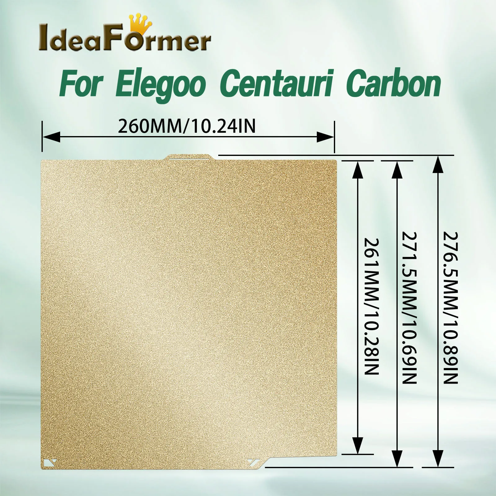 Elegoo Centauri Carbon Build Plate Smooth PEO Sheet PET Carbon Fiber Heatbed Spring Steel Sheet PEI Plate For Centauri Carbon
Elegoo Centauri Carbon Build Plate Smooth PEO Sheet PET Carbon Fiber Heatbed Spring Steel Sheet PEI Plate For Centauri Carbon