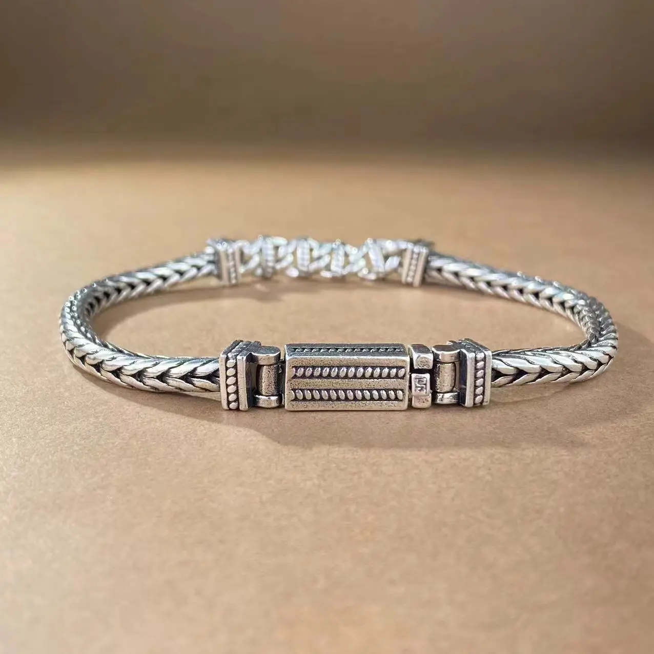S925 Sterling Silver Punk Vintage Bracelet Weaving Bracelet Men's Hip Hop punk Street Style Bracelet Textured fashion Jewelry
S925 Sterling Silver Punk Vintage Bracelet Weaving Bracelet Men's Hip Hop punk Street Style Bracelet Textured fashion Jewelry