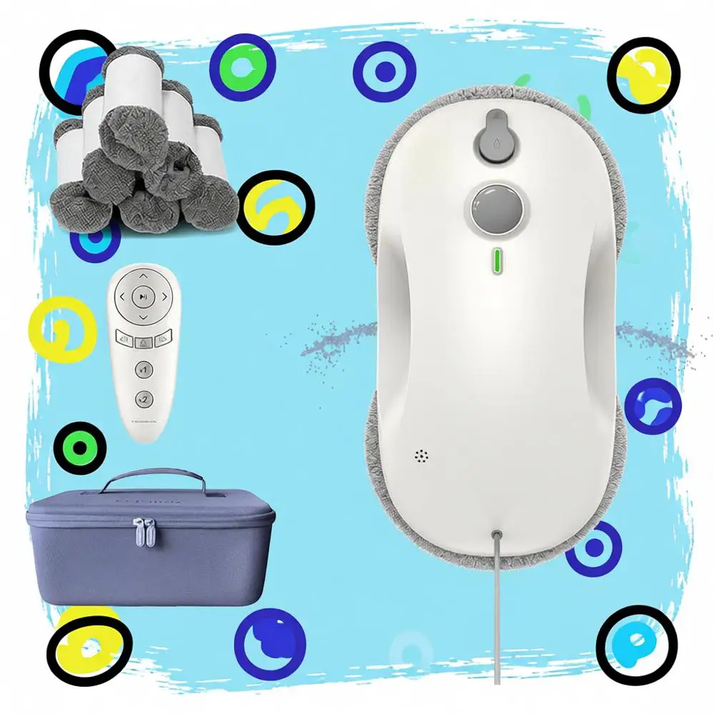 W3 Window Cleaning Robot - Dual Direction Auto-Spray Smart Window Cleaner with Triple Saety System, Smart Navigation, Remote Con
W3 Window Cleaning Robot - Dual Direction Auto-Spray Smart Window Cleaner with Triple Saety System, Smart Navigation, Remote Con