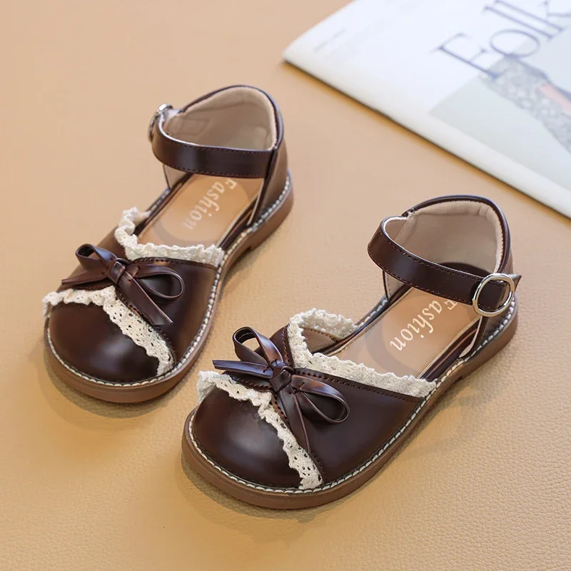 Girl Summer Sandals Lace Ruffled Edge Children Princess Shoes Trend Fashion Kids Wedding Party Dress Causal Sandals Hook Loop
Girl Summer Sandals Lace Ruffled Edge Children Princess Shoes Trend Fashion Kids Wedding Party Dress Causal Sandals Hook Loop