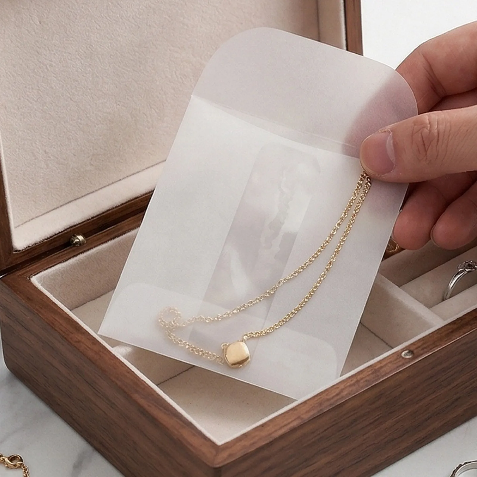 80Pcs Clear Paper Envelopes Small Semi-Transparent Paper Bags for Coin Collecting Jewelry Storage Card Organizing
80Pcs Clear Paper Envelopes Small Semi-Transparent Paper Bags for Coin Collecting Jewelry Storage Card Organizing