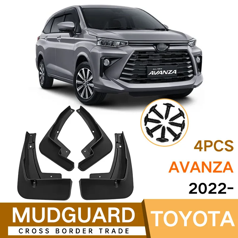 For 2022-2025 Toyota Avanza Front Rear Mud Flaps Mudguards Splash Guards ABS Plastic Accessories
For 2022-2025 Toyota Avanza Front Rear Mud Flaps Mudguards Splash Guards ABS Plastic Accessories