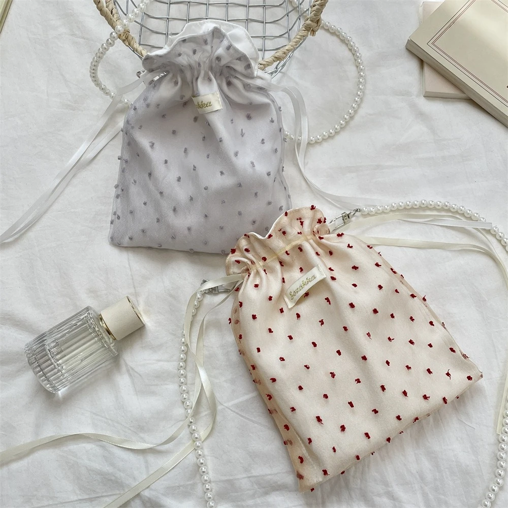 Kawaii Women Crossbody Bags Fashion Embroidered Dot Cosmetic Bag Drawstring Crossbody Shoulder Bags Mini Cute Handbags and Purse
Kawaii Women Crossbody Bags Fashion Embroidered Dot Cosmetic Bag Drawstring Crossbody Shoulder Bags Mini Cute Handbags and Purse