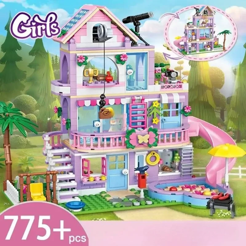 Friends City House Summer Holiday Villa Castle Building Blocks Sets Figures Swimming Pool DIY Toys for Kids Girls Christmas Gift
Friends City House Summer Holiday Villa Castle Building Blocks Sets Figures Swimming Pool DIY Toys for Kids Girls Christmas Gift