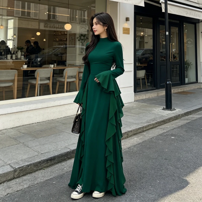 Party Dresses Women Eid Muslim Abaya Jalabiya Ruffles Vestidos Ramadan Flare Sleeve Long Robe Morocco Dubai Kaftan 2026 Summer
Party Dresses Women Eid Muslim Abaya Jalabiya Ruffles Vestidos Ramadan Flare Sleeve Long Robe Morocco Dubai Kaftan 2026 Summer