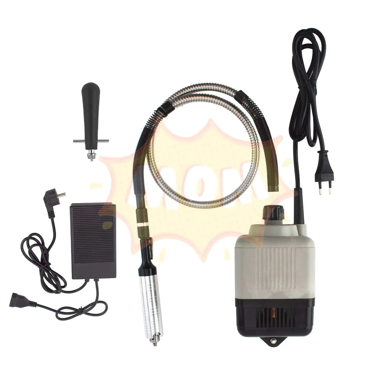 180W Flexible Shaft Grinder 18000RPM Polishing Machine 4mm Chuck 220V Jewelry Making Rotary Tool Equipment
180W Flexible Shaft Grinder 18000RPM Polishing Machine 4mm Chuck 220V Jewelry Making Rotary Tool Equipment