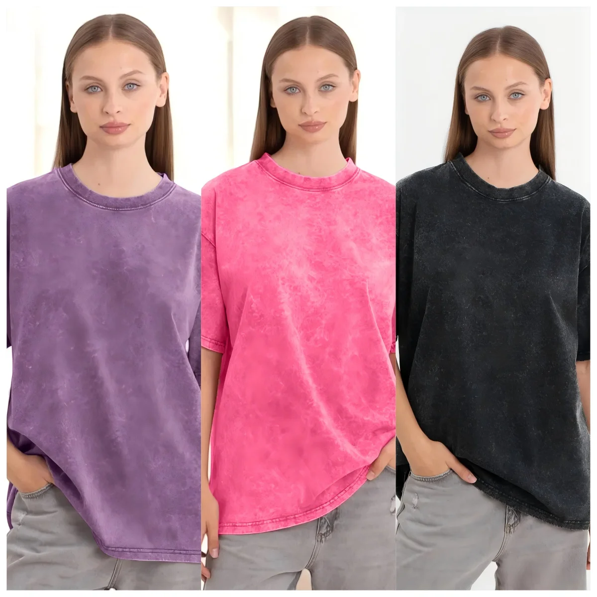 Solid Color 100% Cotton Washed T-Shirt Women Summer Oversize Short Sleeve Multicolor Y2K T Shirts Crewneck Breathable Streetwear
Solid Color 100% Cotton Washed T-Shirt Women Summer Oversize Short Sleeve Multicolor Y2K T Shirts Crewneck Breathable Streetwear