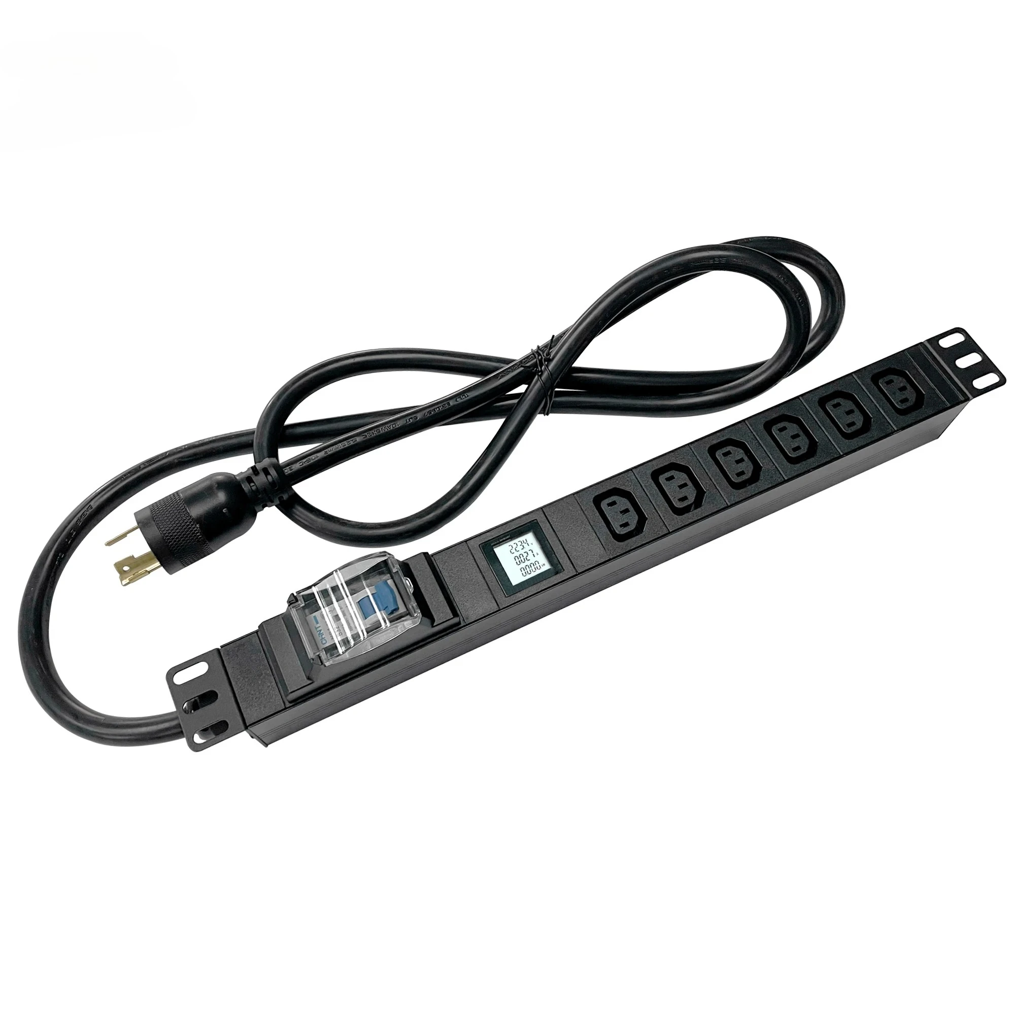 PDU With Meter Display L630p 6way 30A 240V Power Strip Rack Mount C19 C13 Metered PDU
PDU With Meter Display L630p 6way 30A 240V Power Strip Rack Mount C19 C13 Metered PDU
