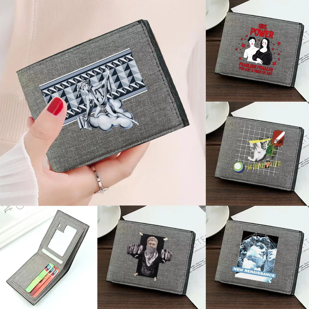 Pocketbook New Fashion Sculpture Printing Series Foldable Coin Pouch Id Card Holder Bank Card Storage Personalized Purse
Pocketbook New Fashion Sculpture Printing Series Foldable Coin Pouch Id Card Holder Bank Card Storage Personalized Purse