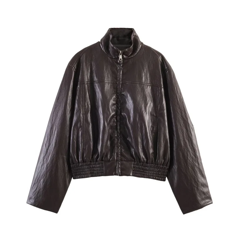 Fashionable Short Pilot Jacket Women's Leather Outerwear British Style Summer Collection 2026 Stylish Cross-Border Coat
Fashionable Short Pilot Jacket Women's Leather Outerwear British Style Summer Collection 2026 Stylish Cross-Border Coat