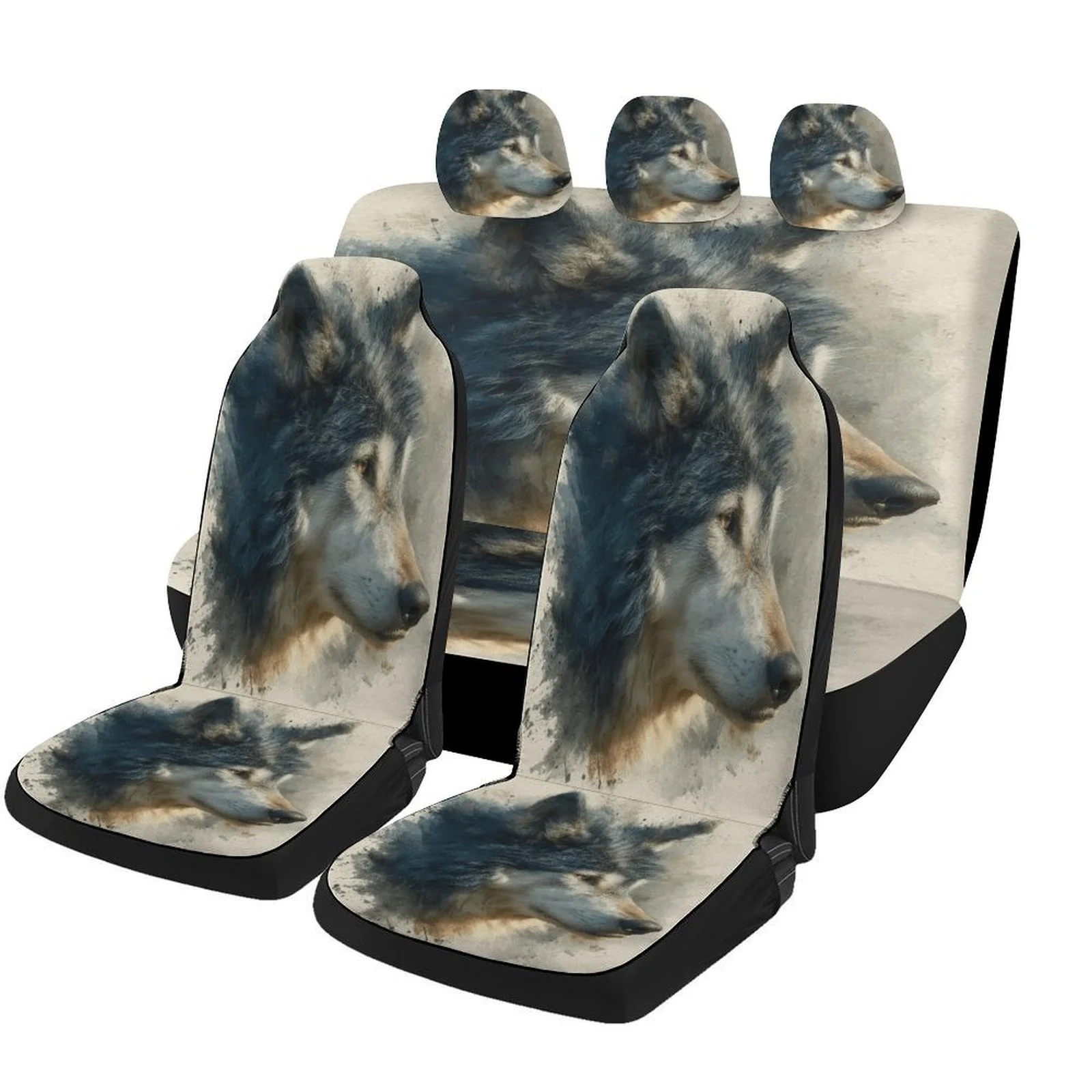 Retro Wolf Designed Car Seat Cover Set For Most Cars, Trendy Novelty High-quality Car Seat Protector Covers Full Set, Universal
Retro Wolf Designed Car Seat Cover Set For Most Cars, Trendy Novelty High-quality Car Seat Protector Covers Full Set, Universal