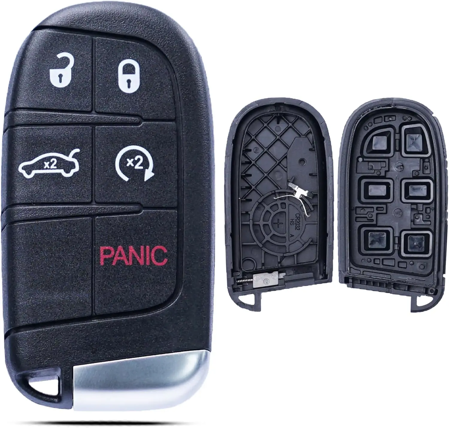 Key Fob Shell Case Replacement for Jeep Grand Cherokee Compass Dodge Dart Durango Journey Chrysler 300 2014-2020 5 Button Remote Keyless Entry Cover Uncut Key
Key Fob Shell Case Replacement for Jeep Grand Cherokee Compass Dodge Dart Durango Journey Chrysler 300 2014-2020 5 Button Remote Keyless Entry Cover Uncut Key