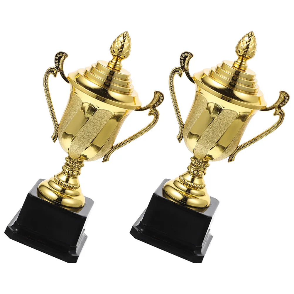 2Pcs Gold Plastic Award Trophies Delicate Lightweight Competition Winner Prizes for Teens Football Basketball Rugby Gymnastics
2Pcs Gold Plastic Award Trophies Delicate Lightweight Competition Winner Prizes for Teens Football Basketball Rugby Gymnastics
