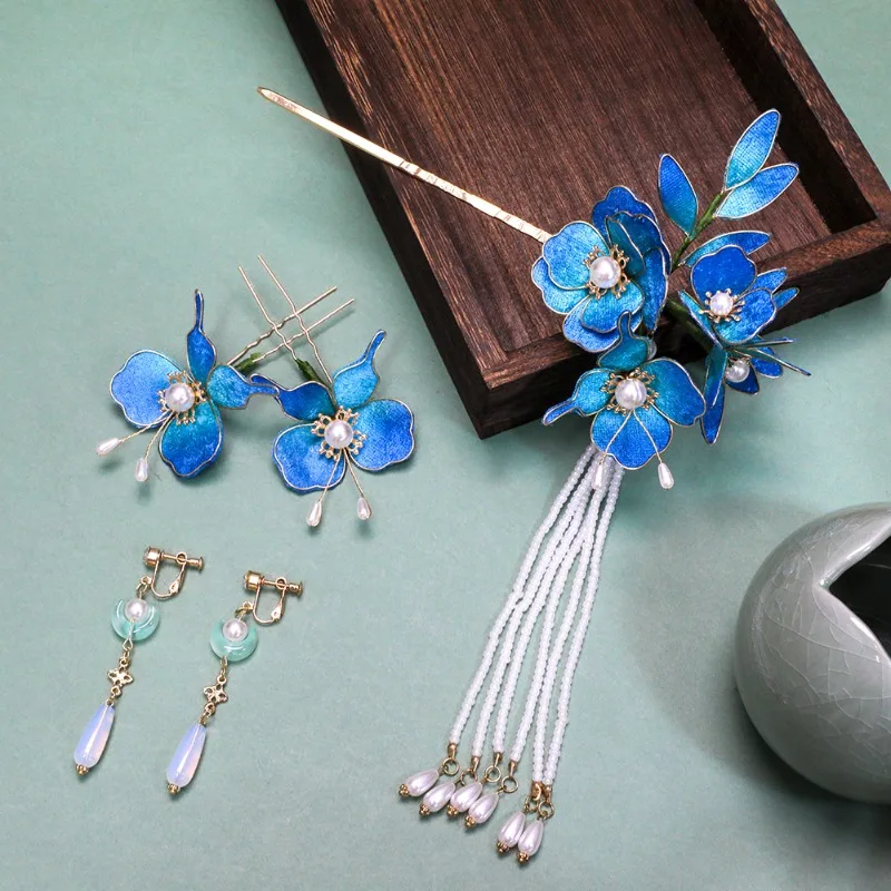 Tassel Stepping Hairpin Set Flower Morning Robe Dragon Phoenix Coat Bridal Headdress wedding
Tassel Stepping Hairpin Set Flower Morning Robe Dragon Phoenix Coat Bridal Headdress wedding
