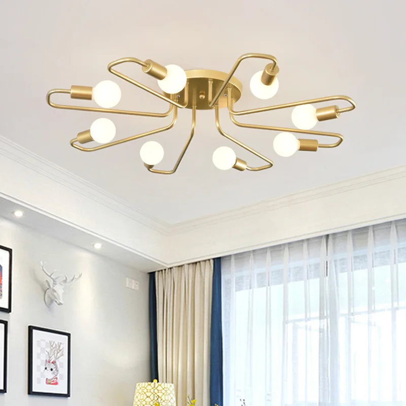Personality Affordable Luxury Dining-Room Lamp Living Room Bedroom Study Iron Multi-Head Ceiling Lamp
Personality Affordable Luxury Dining-Room Lamp Living Room Bedroom Study Iron Multi-Head Ceiling Lamp