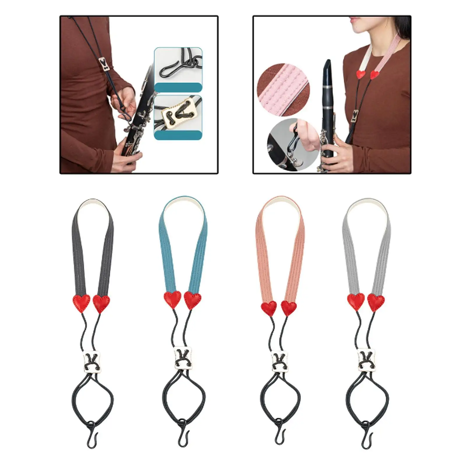 Clarinet Neck Strap Wind Instruments Accessories Sturdy 44cm-58cm Adjustable for Kids Adults Versatile Use Instrument Harness
Clarinet Neck Strap Wind Instruments Accessories Sturdy 44cm-58cm Adjustable for Kids Adults Versatile Use Instrument Harness
