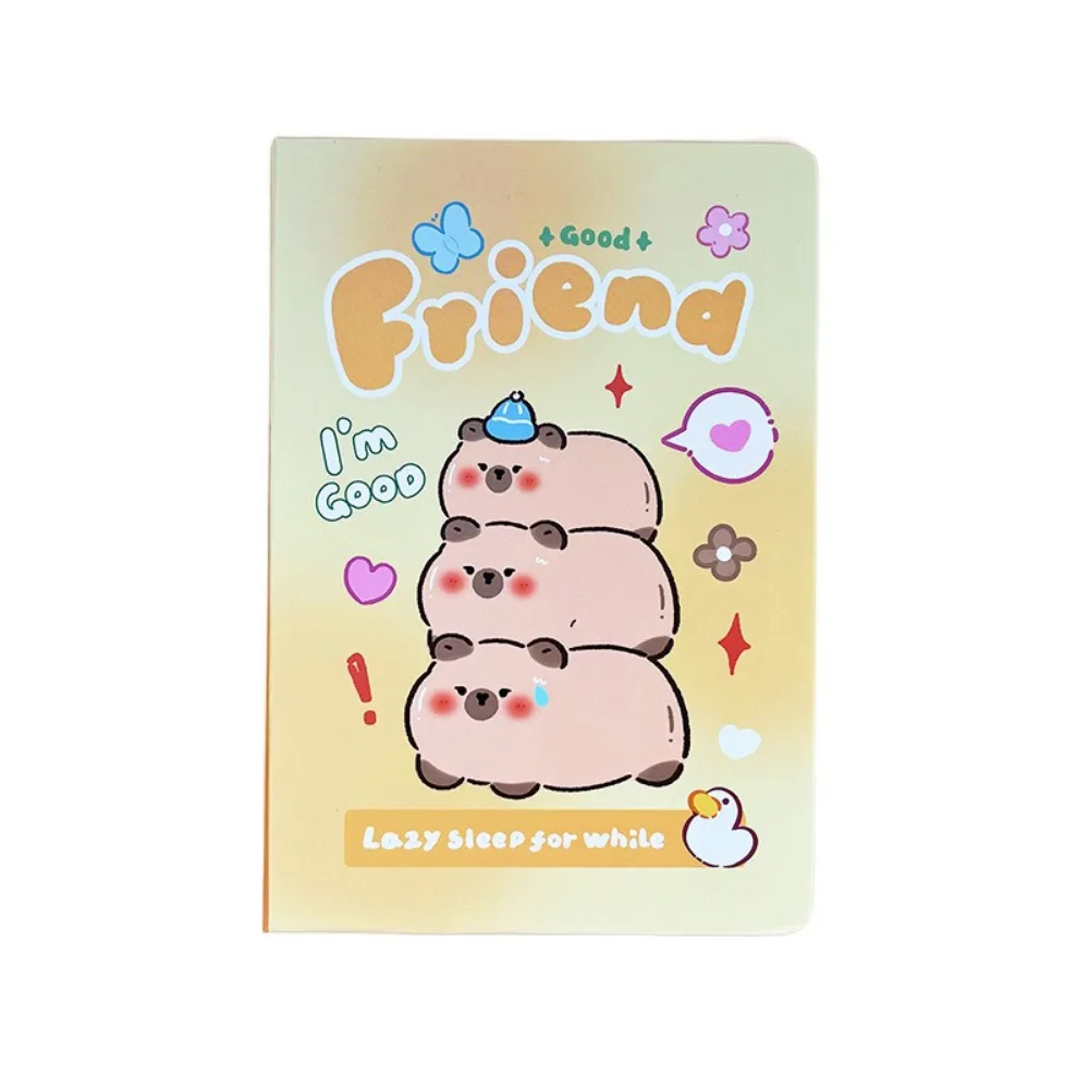 Креативный блокнот с капибарой, портативный блокнот формата А5, блокноты с героями мультфильмов, 96 листов, ручная учетная книга с принтом капибары
Креативный блокнот с капибарой, портативный блокнот формата А5, блокноты с героями мультфильмов, 96 листов, ручная учетная книга с принтом капибары