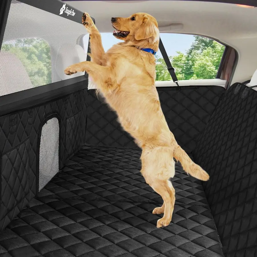 Dog Car Seat Cover amp Back Seat Extender,31Super High Pet Barrier with AntiSlip Hard Bottom Hammock Holds 440lbs,WaterResistant
Dog Car Seat Cover amp Back Seat Extender,31Super High Pet Barrier with AntiSlip Hard Bottom Hammock Holds 440lbs,WaterResistant