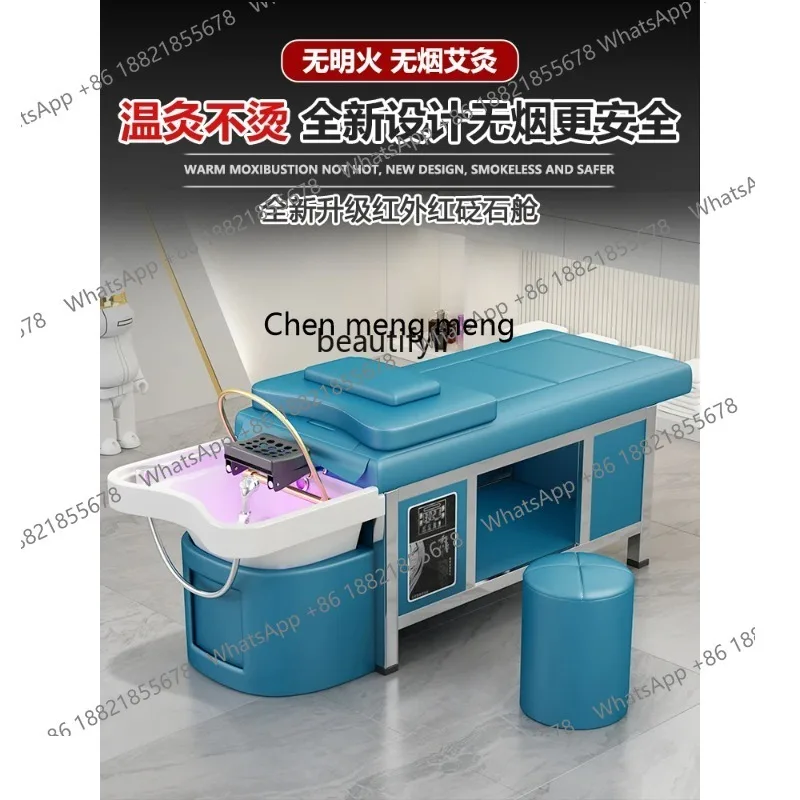 Moxibustion Head Therapy Shampoo Chair Smoke-Free Beauty Salon Special Water Circulation Fumigation Physiotherapy Barbe 1001
Moxibustion Head Therapy Shampoo Chair Smoke-Free Beauty Salon Special Water Circulation Fumigation Physiotherapy Barbe 1001
