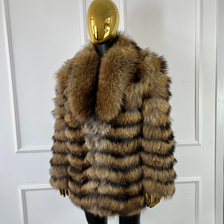 Men Real Raccoon Fur Coat Genuine Raccoon Fur Jacket Turn-Down Collar Warm Winter Mid length Real Fur Coat
Men Real Raccoon Fur Coat Genuine Raccoon Fur Jacket Turn-Down Collar Warm Winter Mid length Real Fur Coat