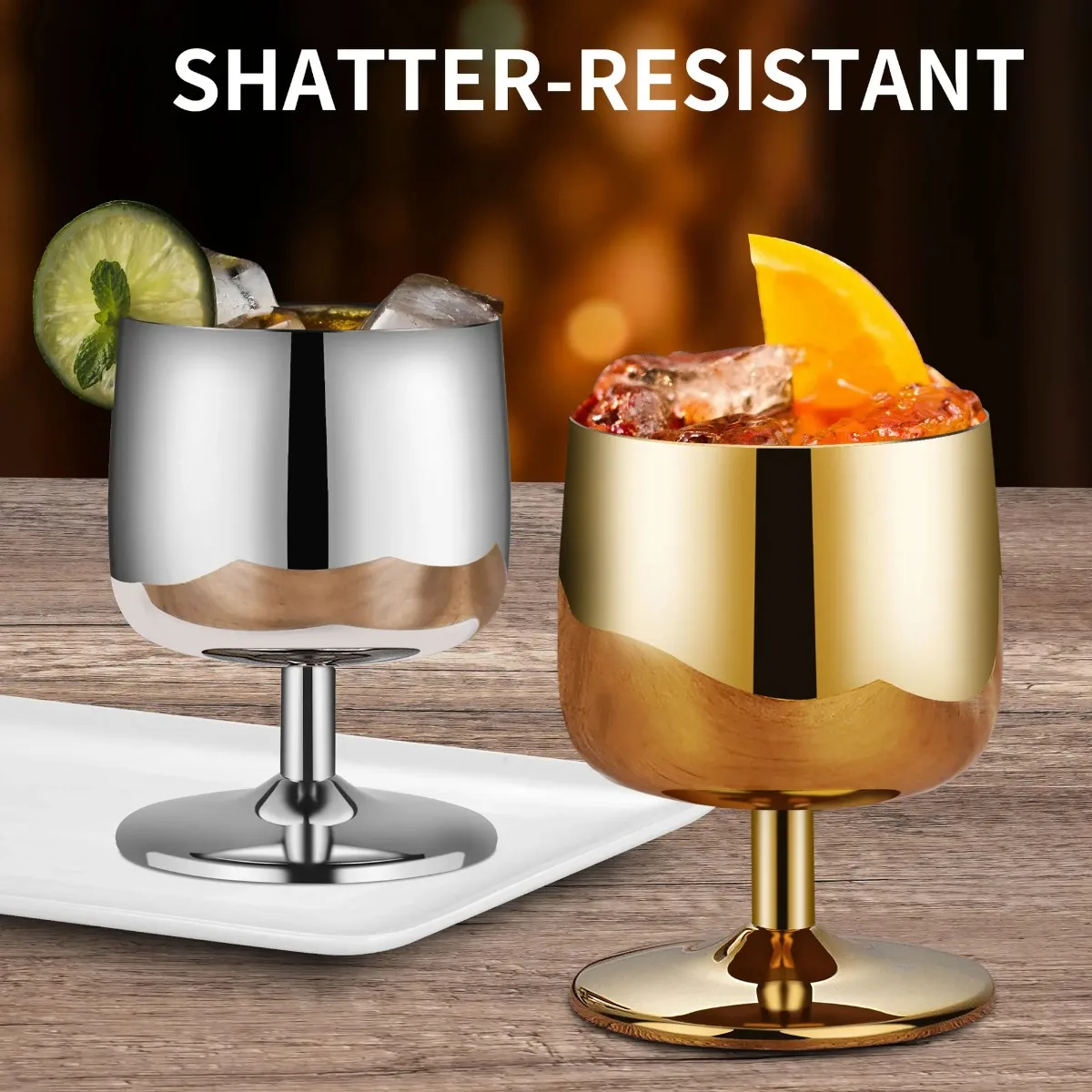 Premium Stainless Steel Wine Glass Set 2-Piece – Metal Cocktail & Champagne Bar Cups for Home & Party Use
Premium Stainless Steel Wine Glass Set 2-Piece – Metal Cocktail & Champagne Bar Cups for Home & Party Use