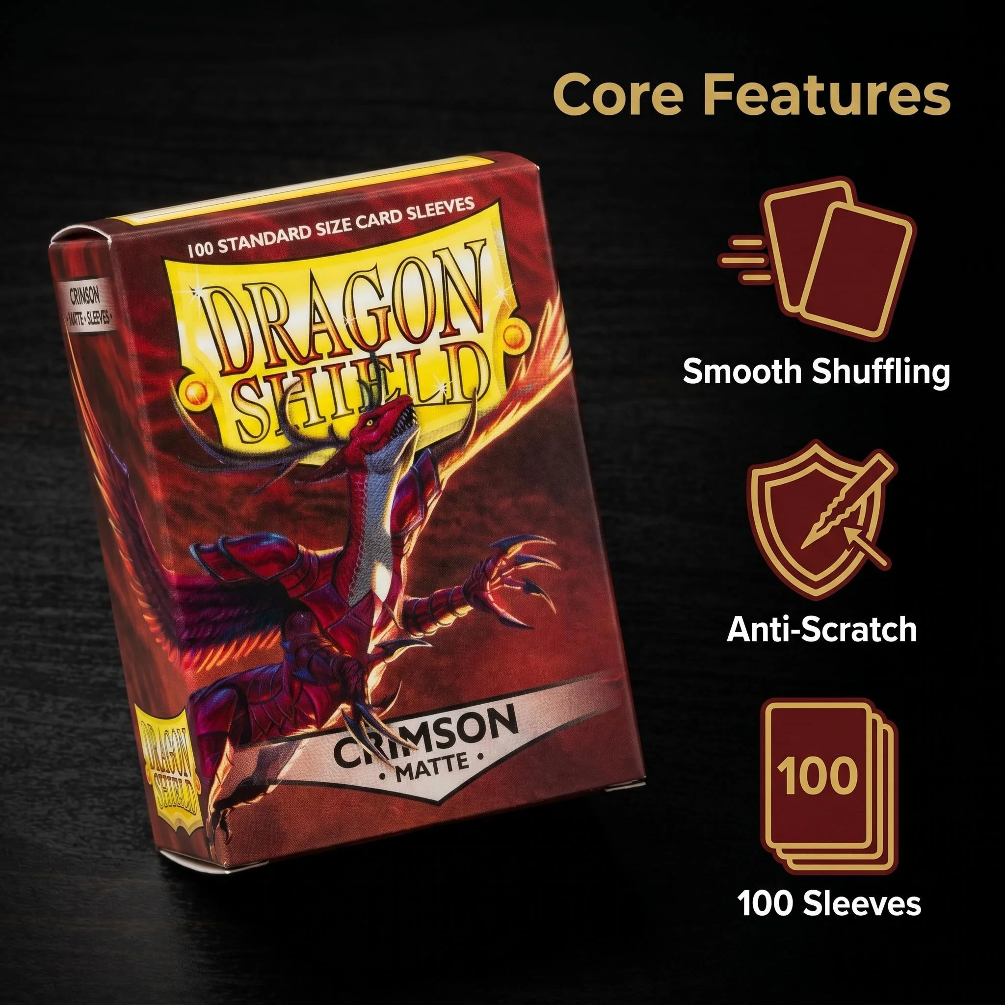 Dragon Shield Matte Crimson Standard Size Card Sleeves, 100 Count TCG Card Protectors for Magic The Gathering, Pokemon
Dragon Shield Matte Crimson Standard Size Card Sleeves, 100 Count TCG Card Protectors for Magic The Gathering, Pokemon