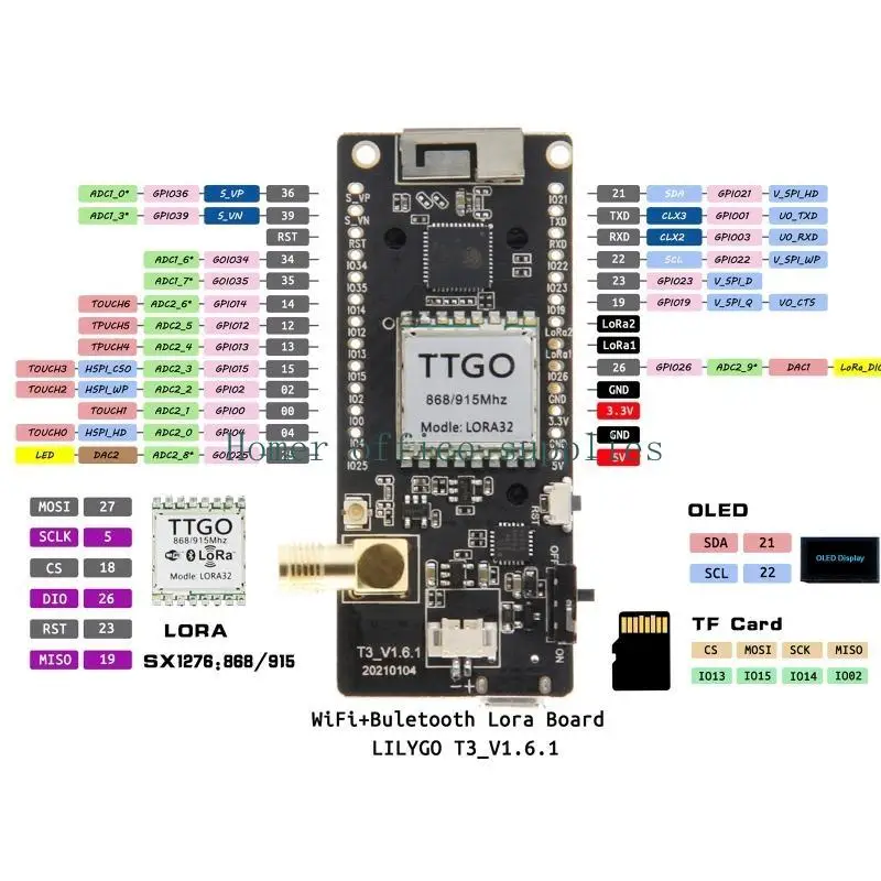 K43B ESP32 433/868/915Mhz WiFi Wireless Bluetooth-compat Module CH9102F OLED 0.96''
K43B ESP32 433/868/915Mhz WiFi Wireless Bluetooth-compat Module CH9102F OLED 0.96''