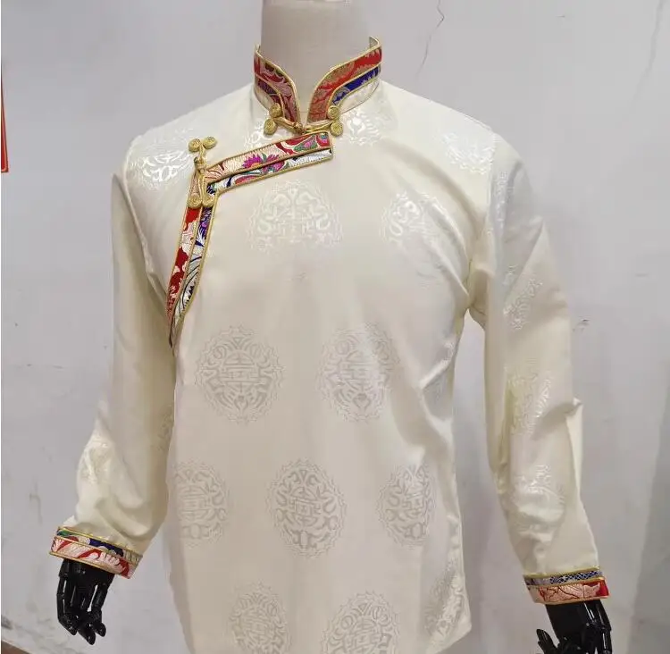 Tibetan Clothing Men's Standing Collar High-End Fashion Couple Shirt
Tibetan Clothing Men's Standing Collar High-End Fashion Couple Shirt