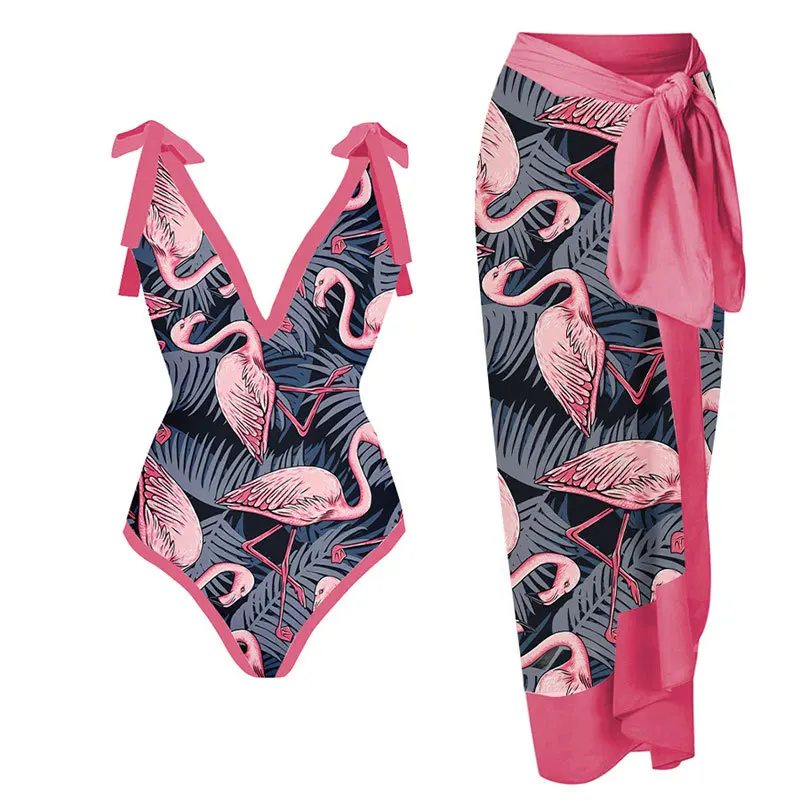Spot Sexy One-Piece Swimsuit Women's Clothing Conservative Belly-Covering Lace-up Swimsuit Hot Spring Chiffon Beach Skirt Suit
Spot Sexy One-Piece Swimsuit Women's Clothing Conservative Belly-Covering Lace-up Swimsuit Hot Spring Chiffon Beach Skirt Suit