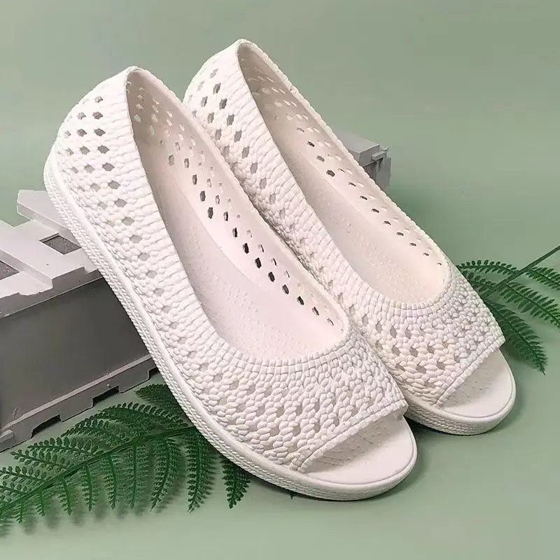 Woman's Summer Open Toe Hollow Out Cover Foot Casual Sandal Thick Sole Non Slip Breathable Casual Beach Sandal Peep-Toe Sandals
Woman's Summer Open Toe Hollow Out Cover Foot Casual Sandal Thick Sole Non Slip Breathable Casual Beach Sandal Peep-Toe Sandals