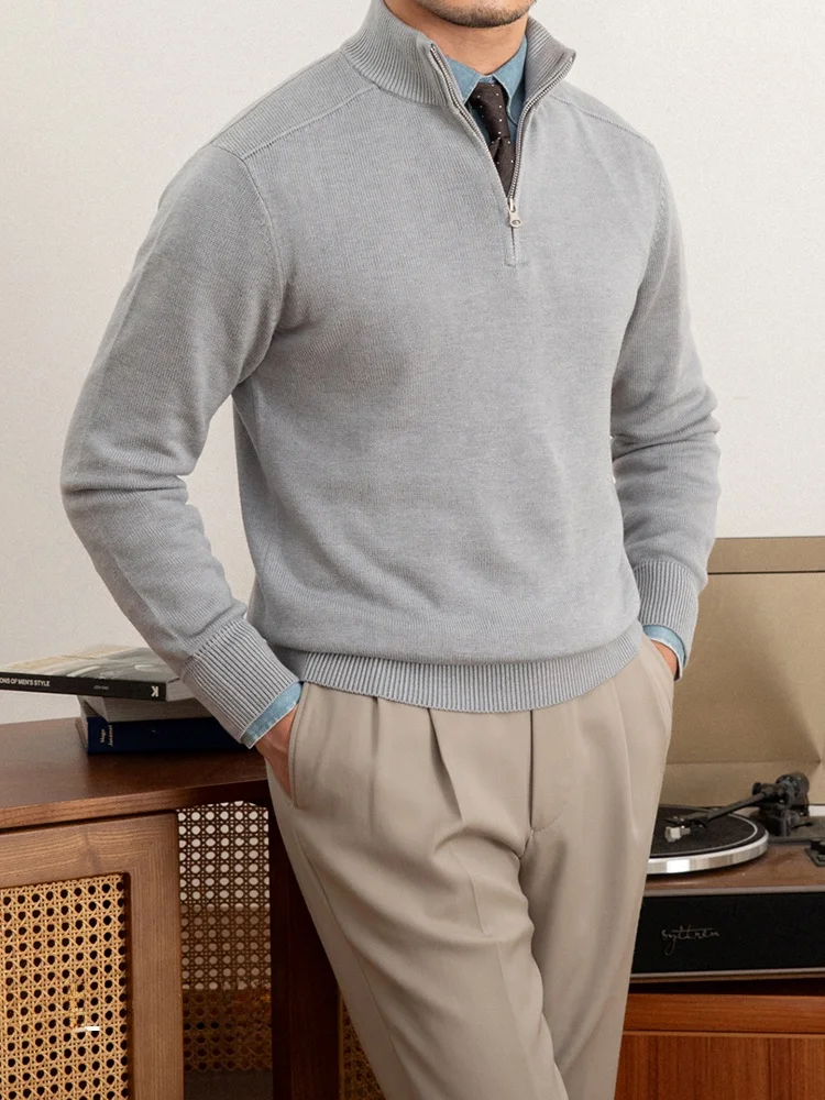 Мистер. Мужской шерстяной вязаный свитер Deer Tee в итальянском стиле, приталенный, на молнии, повседневный, модный, в британском стиле
Мистер. Мужской шерстяной вязаный свитер Deer Tee в итальянском стиле, приталенный, на молнии, повседневный, модный, в британском стиле