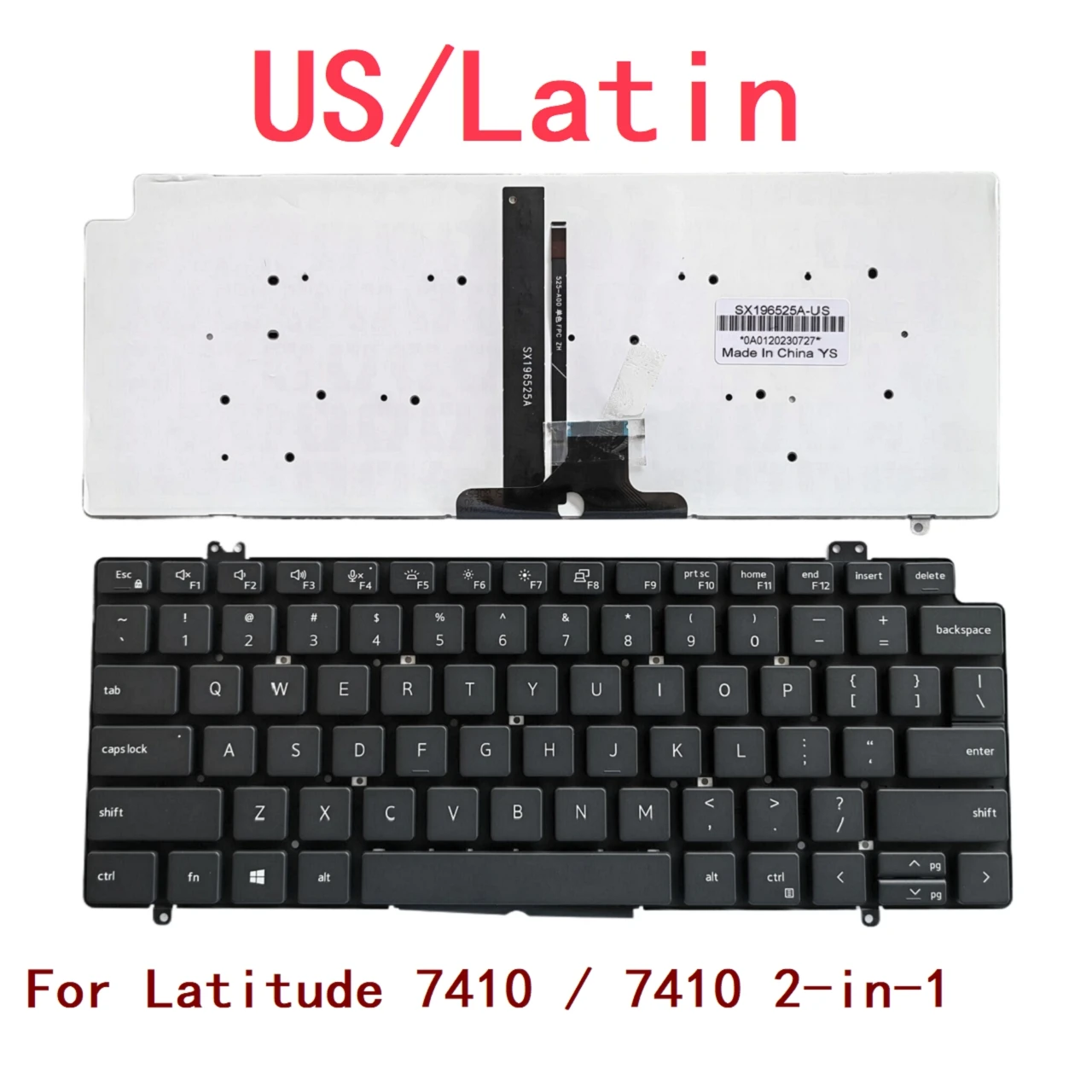 Новая Латиноамериканская Клавиатура для ноутбука с подсветкой для Dell Latitude 7410/7410, замена 2-в-1 для ноутбука
Новая Латиноамериканская Клавиатура для ноутбука с подсветкой для Dell Latitude 7410/7410, замена 2-в-1 для ноутбука