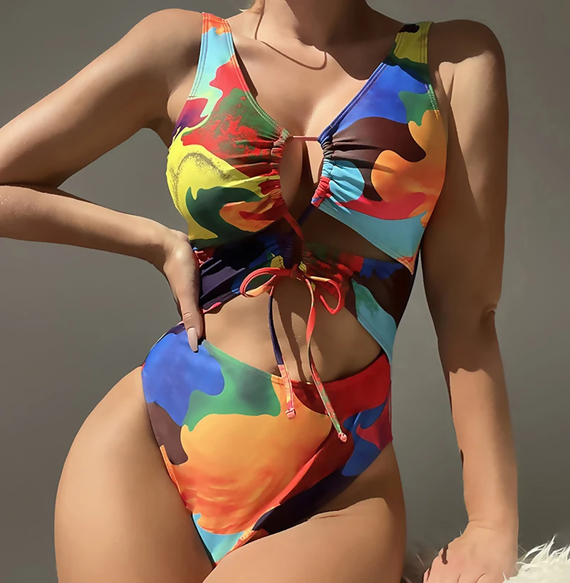 Sexy One Piece Swimsuit 2026 Women Colorful Monokini Swimwear Bathing Suits Deep V Backless Slimming Bodysuit Swimming Suit
Sexy One Piece Swimsuit 2026 Women Colorful Monokini Swimwear Bathing Suits Deep V Backless Slimming Bodysuit Swimming Suit