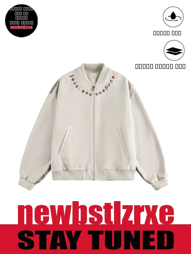 Новая оригинальная американская этническая бейсбольная куртка Bstlzrxe из замши с вышивкой и пэчворком, модная верхняя одежда для мужчин
Новая оригинальная американская этническая бейсбольная куртка Bstlzrxe из замши с вышивкой и пэчворком, модная верхняя одежда для мужчин