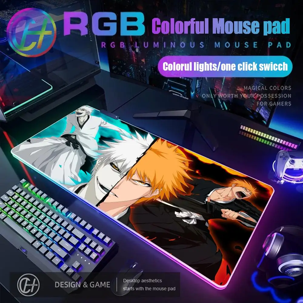 RGB Bleach Mouse Pad Anime Large Mousepad Manga Black White Laptop Office Mouse Mats Rubber Table Pc Gaming HD Printing Non-Slip
RGB Bleach Mouse Pad Anime Large Mousepad Manga Black White Laptop Office Mouse Mats Rubber Table Pc Gaming HD Printing Non-Slip