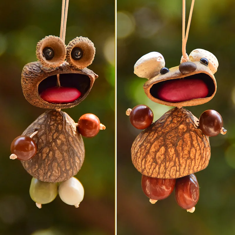 Handmade Cute Quirky Nut Shell Wind Chime Charm Hanging Doll Car Bag Pendant Souvenir Temple Travel Lucky Fortune Blessing Charm
Handmade Cute Quirky Nut Shell Wind Chime Charm Hanging Doll Car Bag Pendant Souvenir Temple Travel Lucky Fortune Blessing Charm