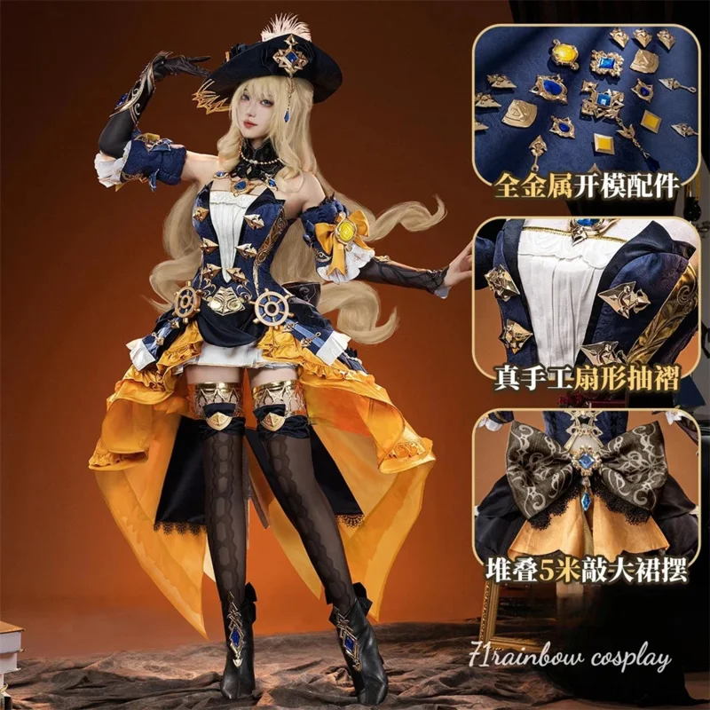Navia Cosplay Genshin Impact Navia женский костюм для косплея рождественские комплекты одежды парик обувь косплей костюмы
Navia Cosplay Genshin Impact Navia женский костюм для косплея рождественские комплекты одежды парик обувь косплей костюмы