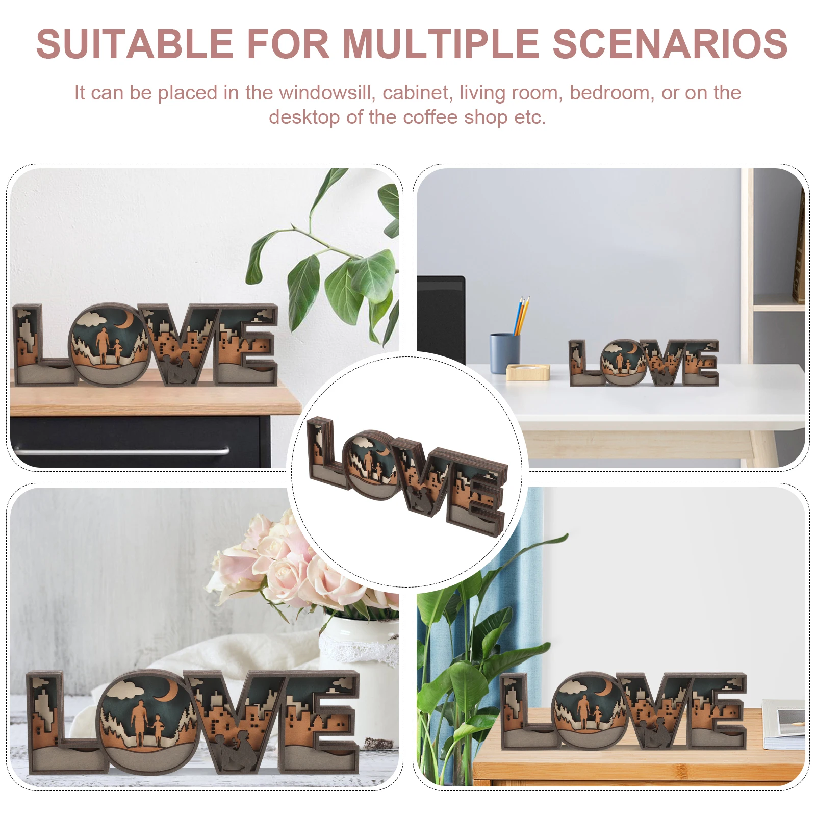 LOVE Decor Piece Creative 3D Wooden Letter Home Crafts Room Bedroom Coffee Shop Rustic Style Wooden
LOVE Decor Piece Creative 3D Wooden Letter Home Crafts Room Bedroom Coffee Shop Rustic Style Wooden