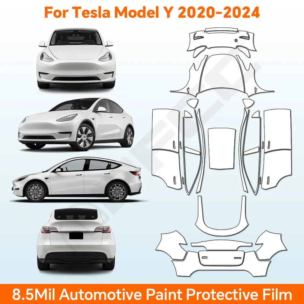 For Tesla Model Y 2020-2024 Anti-scratch Paint Protection Film TPU Resistant Pre-cut PPF Clear Bra Invisible Car Accessories
For Tesla Model Y 2020-2024 Anti-scratch Paint Protection Film TPU Resistant Pre-cut PPF Clear Bra Invisible Car Accessories