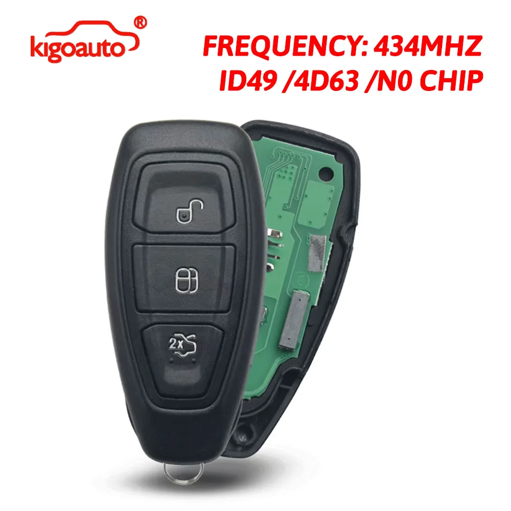 kigoauto Smart Key 3 Button 434MHz ID49/4D63 Chip for Ford Focus Kuga C-Max Grand C-Max Fiesta Galaxy 2010-2018
kigoauto Smart Key 3 Button 434MHz ID49/4D63 Chip for Ford Focus Kuga C-Max Grand C-Max Fiesta Galaxy 2010-2018