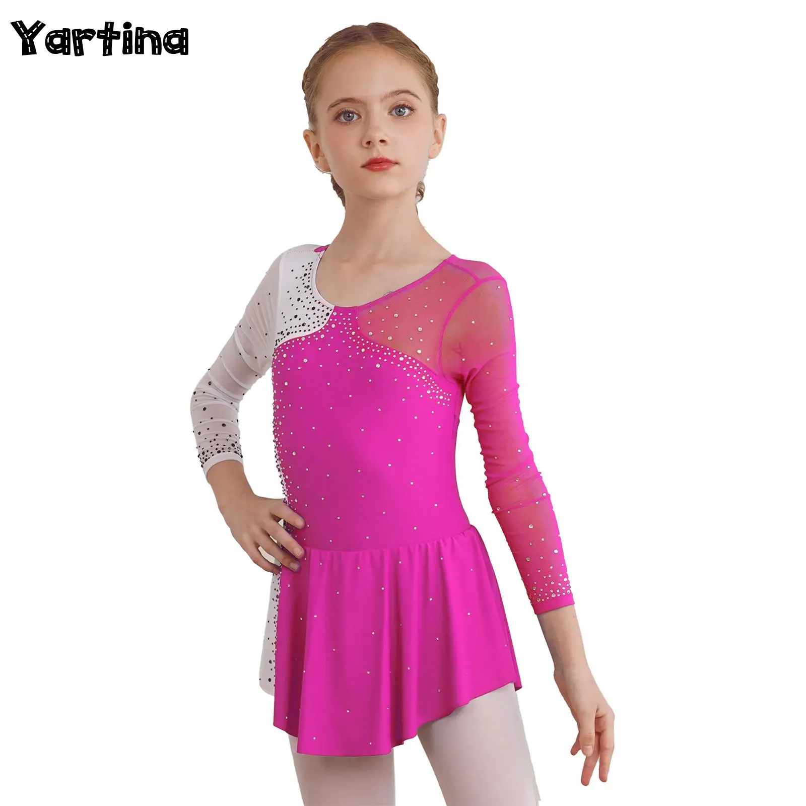 Kids Girls Shiny Rhinestone Gymnastics Artistic Figure Skating Dress Ballet Jersey Lyrical Dance Leotards Performance Costume
Kids Girls Shiny Rhinestone Gymnastics Artistic Figure Skating Dress Ballet Jersey Lyrical Dance Leotards Performance Costume