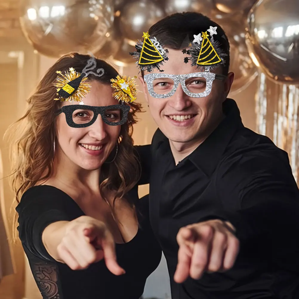 6 Pcs New Year Glasses Happy Party Hats Headband Child Black 2025 Eyewear Plastic Lightweight Holiday Decor
6 Pcs New Year Glasses Happy Party Hats Headband Child Black 2025 Eyewear Plastic Lightweight Holiday Decor