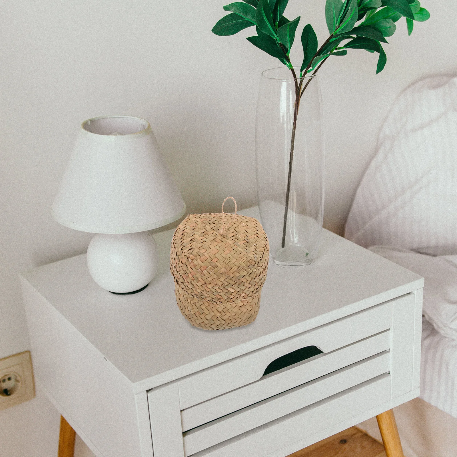 Straw Woven Mini Gift Box Seagrass Basket Lids Wicker Storage Baskets Small Round Braided Decorative Handmade Candy Holder
Straw Woven Mini Gift Box Seagrass Basket Lids Wicker Storage Baskets Small Round Braided Decorative Handmade Candy Holder