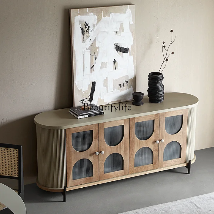 04*Nordic solid wood dining side cabinet French country retro decorative locker light luxury modern simplicity
04*Nordic solid wood dining side cabinet French country retro decorative locker light luxury modern simplicity